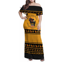 Americans Turkey Hunting Thanksgiving Christmas Family Matching Off Shoulder Maxi Dress and Hawaiian Shirt Xmas Holiday Patterns - Wonder Print Shop