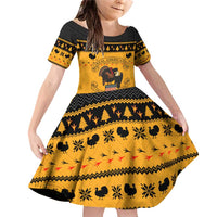Americans Turkey Hunting Thanksgiving Christmas Family Matching Off Shoulder Short Dress and Hawaiian Shirt Xmas Holiday Patterns - Wonder Print Shop