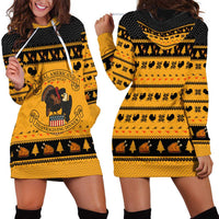 Americans Turkey Hunting Thanksgiving Christmas Hoodie Dress Xmas Holiday Patterns - Wonder Print Shop