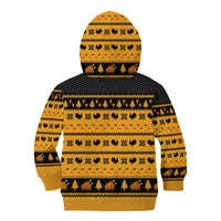 Americans Turkey Hunting Thanksgiving Christmas Kid Hoodie Xmas Holiday Patterns - Wonder Print Shop