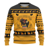 Americans Turkey Hunting Thanksgiving Christmas Ugly Christmas Sweater Xmas Holiday Patterns - Wonder Print Shop