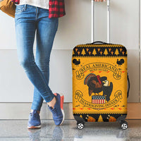 Americans Turkey Hunting Thanksgiving Christmas Luggage Cover Xmas Holiday Patterns - Wonder Print Shop