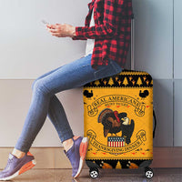 Americans Turkey Hunting Thanksgiving Christmas Luggage Cover Xmas Holiday Patterns - Wonder Print Shop