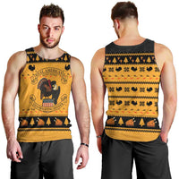 Americans Turkey Hunting Thanksgiving Christmas Men Tank Top Xmas Holiday Patterns - Wonder Print Shop