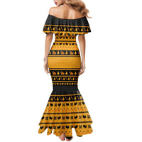 Americans Turkey Hunting Thanksgiving Christmas Mermaid Dress Xmas Holiday Patterns - Wonder Print Shop