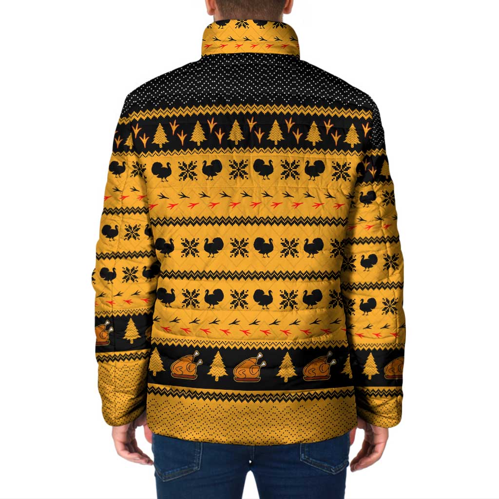 Americans Turkey Hunting Thanksgiving Christmas Padded Jacket Xmas Holiday Patterns - Wonder Print Shop