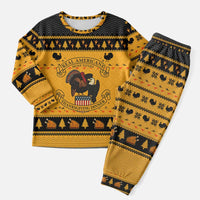 Americans Turkey Hunting Thanksgiving Christmas Pajama Set Xmas Holiday Patterns - Wonder Print Shop