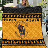 Americans Turkey Hunting Thanksgiving Christmas Quilt Xmas Holiday Patterns - Wonder Print Shop