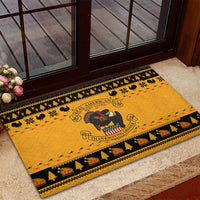 Americans Turkey Hunting Thanksgiving Christmas Rubber Doormat Xmas Holiday Patterns - Wonder Print Shop