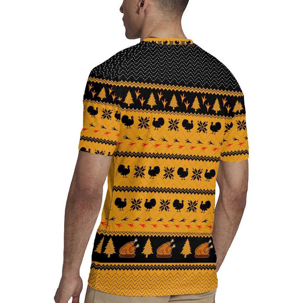 Americans Turkey Hunting Thanksgiving Christmas Rugby Jersey Xmas Holiday Patterns - Wonder Print Shop