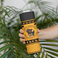 Americans Turkey Hunting Thanksgiving Christmas Skinny Tumbler Xmas Holiday Patterns - Wonder Print Shop