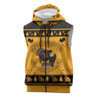 Americans Turkey Hunting Thanksgiving Christmas Sleeveless Zip Hoodie Xmas Holiday Patterns - Wonder Print Shop