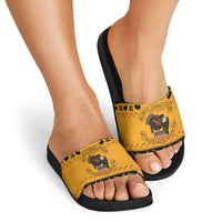 Americans Turkey Hunting Thanksgiving Christmas Slide Sandals Xmas Holiday Patterns - Wonder Print Shop
