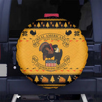Americans Turkey Hunting Thanksgiving Christmas Spare Tire Cover Xmas Holiday Patterns - Wonder Print Shop