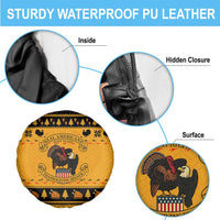 Americans Turkey Hunting Thanksgiving Christmas Spare Tire Cover Xmas Holiday Patterns - Wonder Print Shop