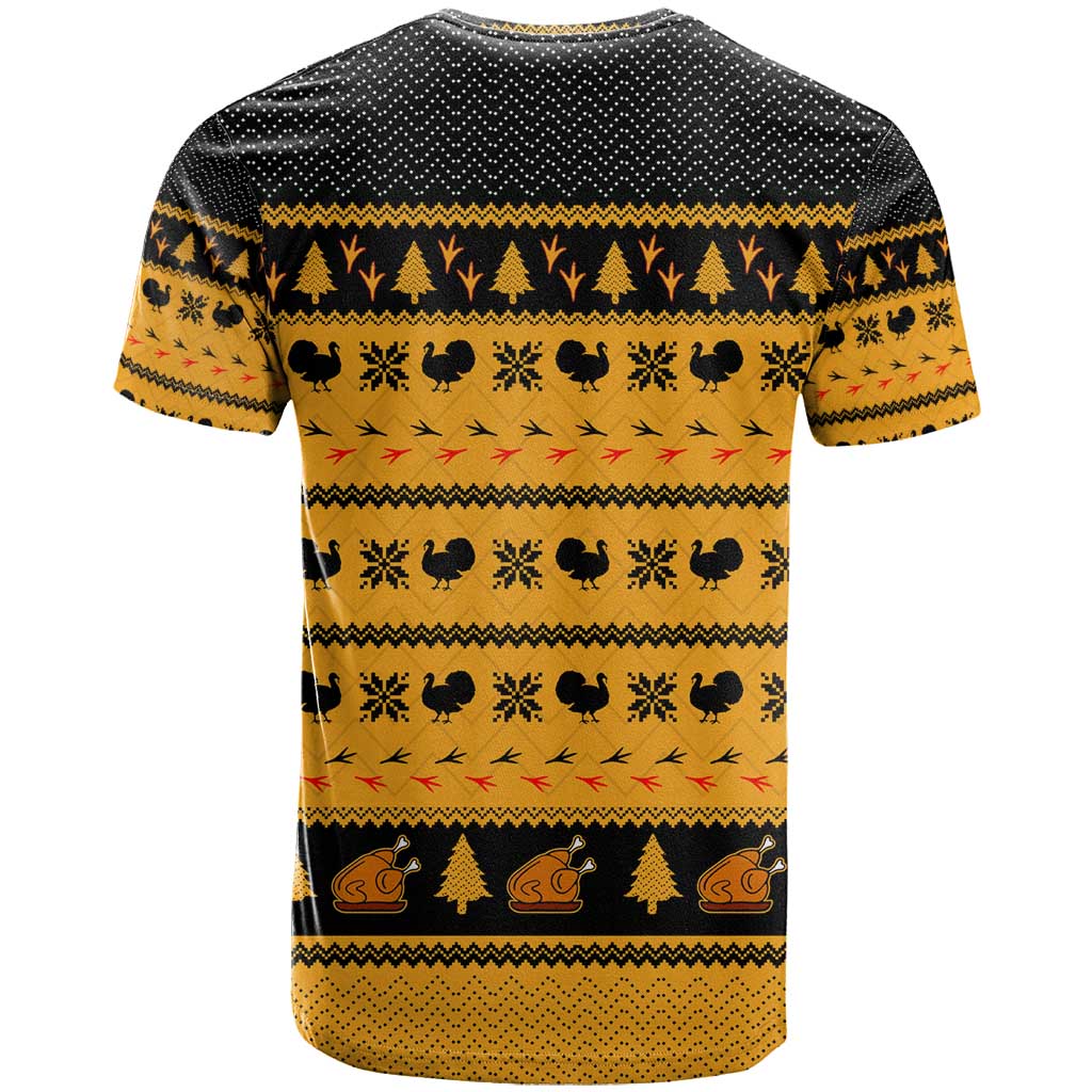 Americans Turkey Hunting Thanksgiving Christmas T Shirt Xmas Holiday Patterns - Wonder Print Shop