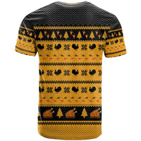 Americans Turkey Hunting Thanksgiving Christmas T Shirt Xmas Holiday Patterns - Wonder Print Shop