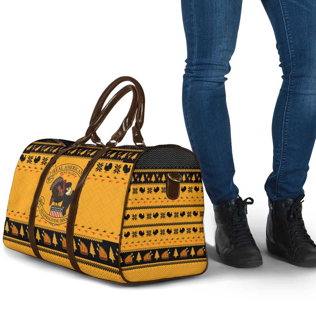 Americans Turkey Hunting Thanksgiving Christmas Travel Bag Xmas Holiday Patterns - Wonder Print Shop