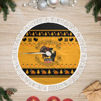 Americans Turkey Hunting Thanksgiving Christmas Tree Skirt Xmas Holiday Patterns - Wonder Print Shop