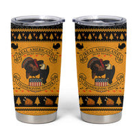 Americans Turkey Hunting Thanksgiving Christmas Tumbler Cup Xmas Holiday Patterns - Wonder Print Shop