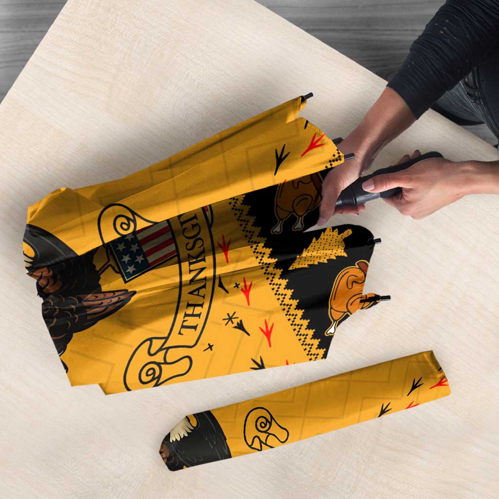 Americans Turkey Hunting Thanksgiving Christmas Umbrella Xmas Holiday Patterns - Wonder Print Shop