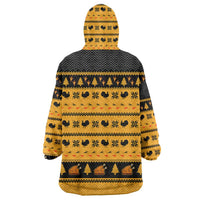 Americans Turkey Hunting Thanksgiving Christmas Wearable Blanket Hoodie Xmas Holiday Patterns - Wonder Print Shop