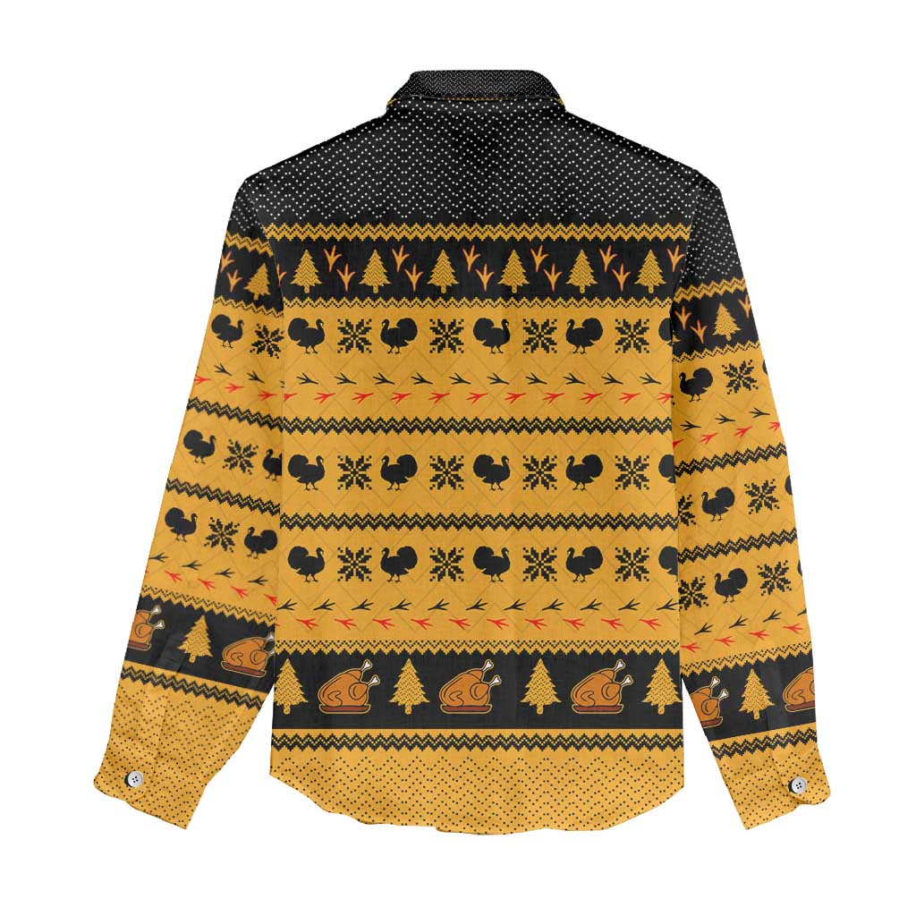 Americans Turkey Hunting Thanksgiving Christmas Women Casual Shirt Xmas Holiday Patterns - Wonder Print Shop