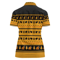 Americans Turkey Hunting Thanksgiving Christmas Women Polo Shirt Xmas Holiday Patterns - Wonder Print Shop