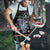 Astronauts Ride A T Rex In Space With The Planet Christmas Apron Xmas Holiday Patterns - Wonder Print Shop