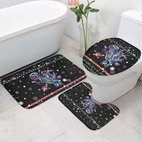 Astronauts Ride A T Rex In Space With The Planet Christmas Bathroom Set Xmas Holiday Patterns - Wonder Print Shop