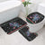 Astronauts Ride A T Rex In Space With The Planet Christmas Bathroom Set Xmas Holiday Patterns - Wonder Print Shop