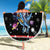 Astronauts Ride A T Rex In Space With The Planet Christmas Beach Blanket Xmas Holiday Patterns - Wonder Print Shop