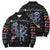 Astronauts Ride A T Rex In Space With The Planet Christmas Bomber Puffer Jacket Xmas Holiday Patterns - Wonder Print Shop