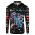 Astronauts Ride A T Rex In Space With The Planet Christmas Button Sweatshirt Xmas Holiday Patterns - Wonder Print Shop
