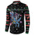Astronauts Ride A T Rex In Space With The Planet Christmas Button Sweatshirt Xmas Holiday Patterns - Wonder Print Shop
