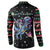Astronauts Ride A T Rex In Space With The Planet Christmas Button Sweatshirt Xmas Holiday Patterns - Wonder Print Shop