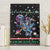 Astronauts Ride A T Rex In Space With The Planet Christmas Canvas Wall Art Xmas Holiday Patterns - Wonder Print Shop