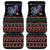 Astronauts Ride A T Rex In Space With The Planet Christmas Car Mats Xmas Holiday Patterns - Wonder Print Shop