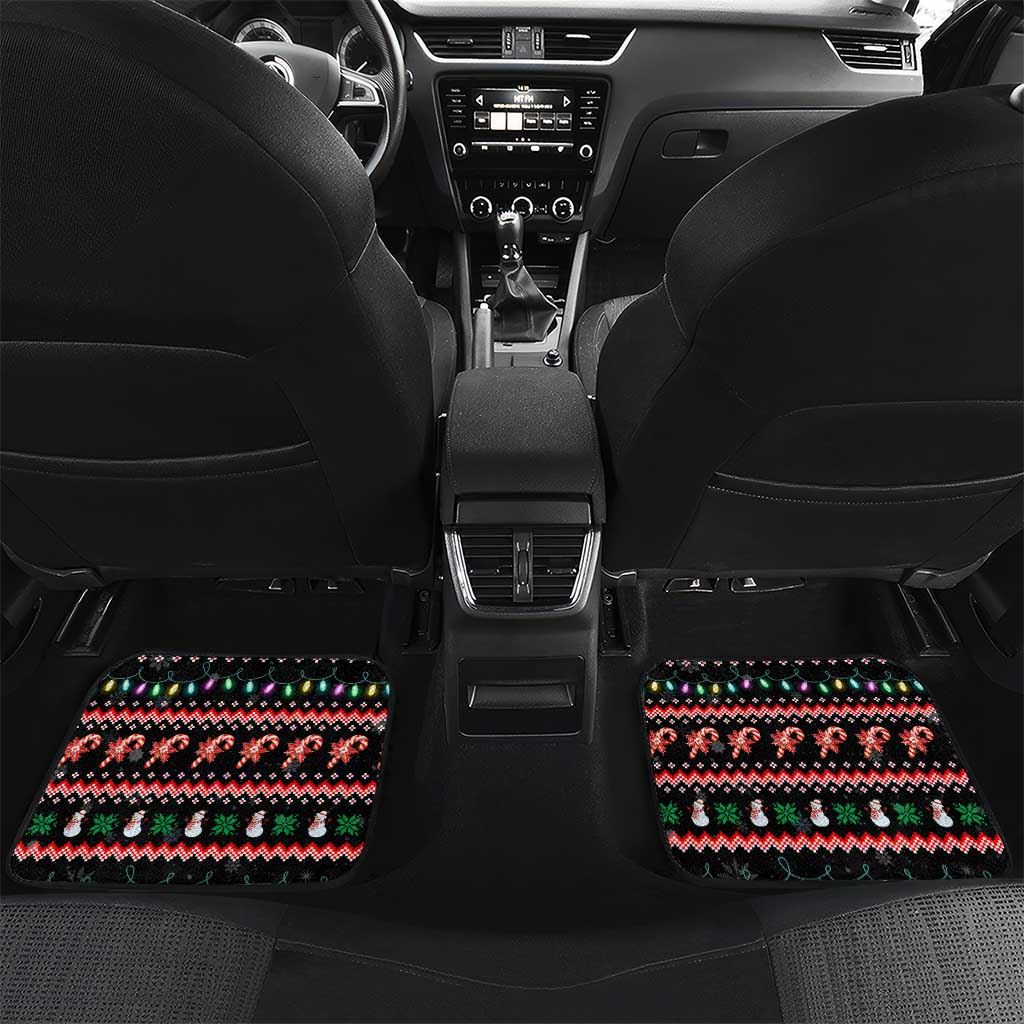 Astronauts Ride A T Rex In Space With The Planet Christmas Car Mats Xmas Holiday Patterns - Wonder Print Shop