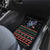 Astronauts Ride A T Rex In Space With The Planet Christmas Car Mats Xmas Holiday Patterns - Wonder Print Shop