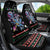 Astronauts Ride A T Rex In Space With The Planet Christmas Car Seat Cover Xmas Holiday Patterns - Wonder Print Shop