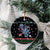 Astronauts Ride A T Rex In Space With The Planet Christmas Ceramic Ornament Xmas Holiday Patterns - Wonder Print Shop