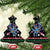 Astronauts Ride A T Rex In Space With The Planet Christmas Ceramic Ornament Xmas Holiday Patterns - Wonder Print Shop