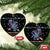 Astronauts Ride A T Rex In Space With The Planet Christmas Ceramic Ornament Xmas Holiday Patterns - Wonder Print Shop