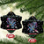 Astronauts Ride A T Rex In Space With The Planet Christmas Ceramic Ornament Xmas Holiday Patterns - Wonder Print Shop
