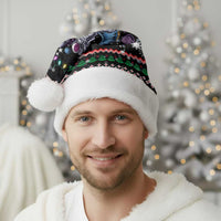 Astronauts Ride A T Rex In Space With The Planet Christmas Santa Hat Xmas Holiday Patterns - Wonder Print Shop