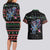 Astronauts Ride A T Rex In Space With The Planet Christmas Couples Matching Long Sleeve Bodycon Dress and Hawaiian Shirt Xmas Holiday Patterns - Wonder Print Shop