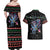Astronauts Ride A T Rex In Space With The Planet Christmas Couples Matching Off Shoulder Maxi Dress and Hawaiian Shirt Xmas Holiday Patterns - Wonder Print Shop