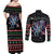 Astronauts Ride A T Rex In Space With The Planet Christmas Couples Matching Off Shoulder Maxi Dress and Long Sleeve Button Shirt Xmas Holiday Patterns - Wonder Print Shop