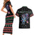 Astronauts Ride A T Rex In Space With The Planet Christmas Couples Matching Short Sleeve Bodycon Dress and Hawaiian Shirt Xmas Holiday Patterns - Wonder Print Shop